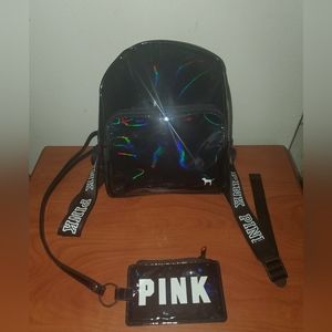 SOLD- BUNDLE:Victoria's Secret Pink Lanyard Id Case Holder Wallet